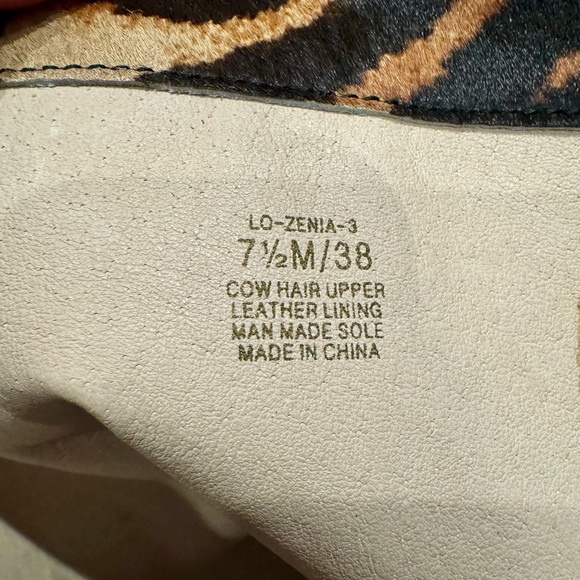 Louise et Cie Ponyhair Animal Print Boots Size 7.5 - Picture 6 of 7